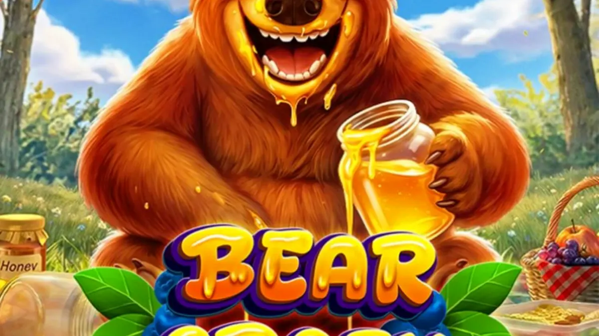 Tampilan visual slot Bear Crazy dengan tema beruang dan hutan